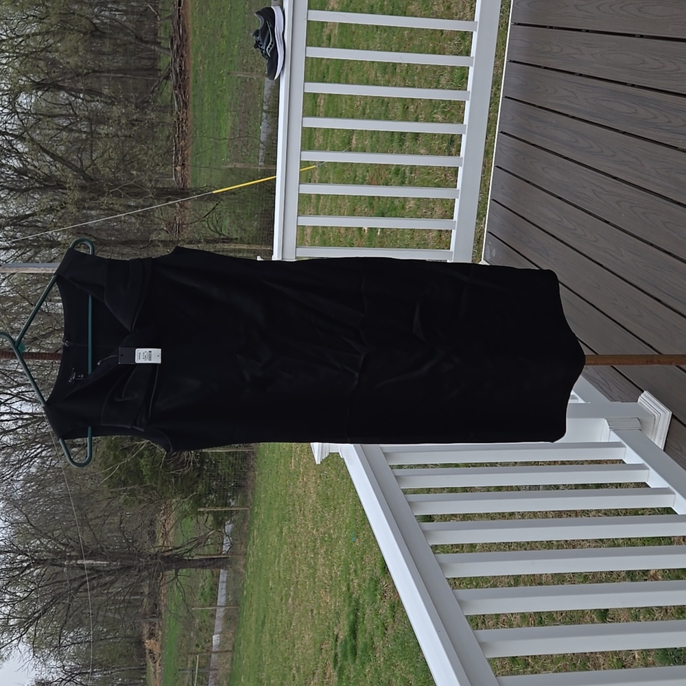 Brand New Talbots Elegant Black Sleeveless Dress Size 6